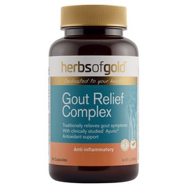 Herbs Of Gold Gout Relief Complex 60 Vege Capsules