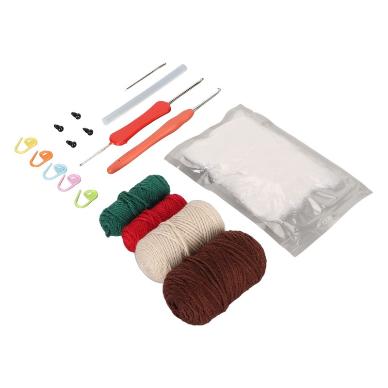 Hedgehogs Crochet Kit with Yarns Crochet Hook Stuffing DIY Learn