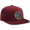 Joe's USA Koloa Surf Thruster Patch Logo Solid Snapback Hat-Maroon