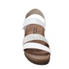 NAOT Women Krista Backstrap Sandal White/Silver Combo 7-7.5 N US