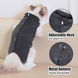 Axcimond Cat Body Leak Protection Cat Body Operation Castration Body for Cats After Surgery Castration Cat Suit Cat Clothing Surgical Body Cat Collar Alternative