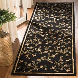 Safavieh Lyndhurst Collection LNH220A Traditional Floral Runner, 2'3" x 8' , Black