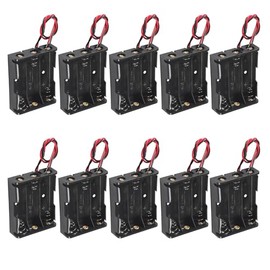 hrsyyl 10pcs AA Battery Holder 3x1.5V AA Battery Holder 3 AA Battery Holder with Wires