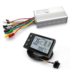EBike Conversion Kit 500W/1000W/1500W, 36V/48V 22A/30A/35A Brushless Controller Mini LCD S866 Display for Electric Bicycle Scooter Mountain Bike Parts
