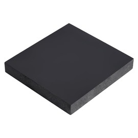 UNICRAFTALE 1 Pcs 4.02x3.9x0.57 Inch Black Synthetic Rubber Crash Pad Square Anti Vibration Pads Sheets Base Rubber Bench Block Rubber Stamping Block for Roller Furniture Pads