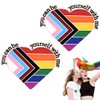 TISCH Pack of 2 Pride Pin Gay Pride Inspirational Quotes