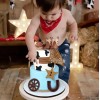 Decoración Pastel De Vaquero Del Oeste Para Fiesta Cumpleaño Rdffcoo