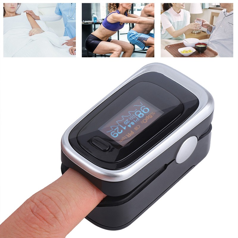 Finger Pulse Oximeter SPO2 PR PI RR Monitoring Blood Oxygen