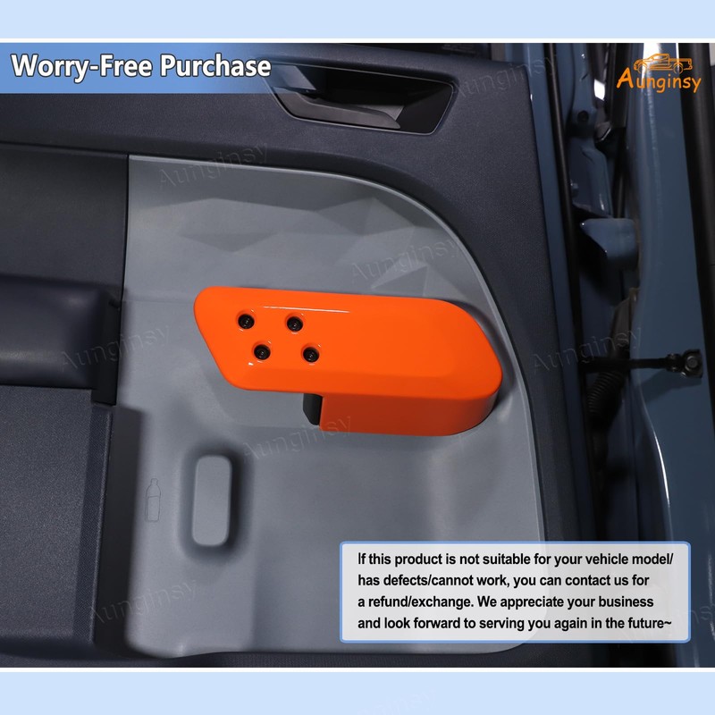Aunginsy Inner Door Handle Panel Trim Cover Compatible with Ford
