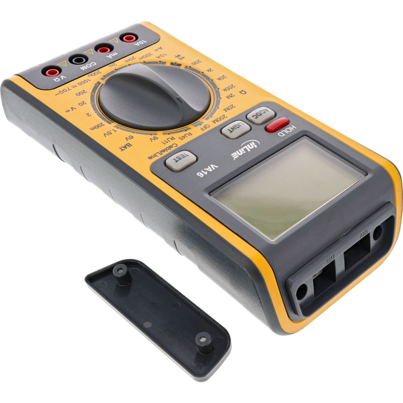 InLine 43115 Multimeter 3-in-1, mit RJ45 / RJ11 Kabeltester und