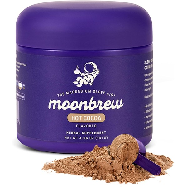 MoonBrew Nighttime Magnesium Hot Cocoa – Natural Sleep Aid Drink