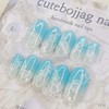 Santorini handmade nail tips - Square M / 산토리니 수제네일팁