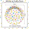 BFB Party Dessert Plates 7 inch 24 Pieces Paper Plates
