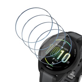 Wonsoso Schutzfolie Kompatibel mit Garmin Forerunner 165 für Panzerglas, 4 Stück 9H Härte Displayschutz, Anti-Kratzen Anti-Bläschen Panzerfolie, HD Clear Displayschutzfolie Panzer Schutz Gla