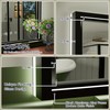 JSneijder 20x28 Inch Black LED Bathroom Mirror, 3000K/4500K/6000K, Lighted Bathroom