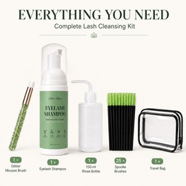 Lash Shampoo Kit for Eyelash Extension Cleaning 1V12