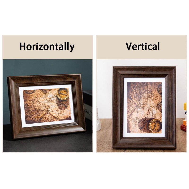 marysgift 5x7 Photo Frames Free-Standing Frames Modern Picture Frame Display
