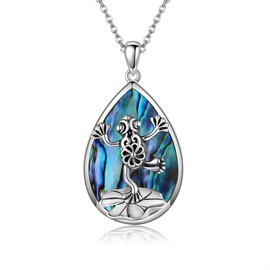 ONEFINITY Frog Necklace 925 Sterling Silver Frog Pendant Frog Jewelry for Women