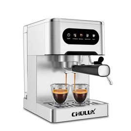 CHULUX Cold Brew Espresso Machine, 20 Bar Stainless Steel Touchscreen Cappuccino & Latte Machine with Steam Wand for Home