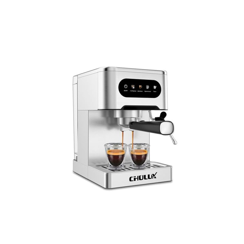 CHULUX Cold Brew Espresso Machine, 20 Bar Stainless Steel Touchscreen