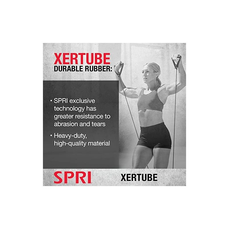 SPRI Xertube Resistance Bands with Handles – All Exercise Cords