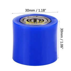Chain roller, 8 mm universal chain roller, tensioner, pulley, wheel guide, chain wheel for motorcycle, dirt bike, Enduro (blue)
