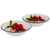 APS 98669 Set of 2 Enamel Bowls Diameter 16.5 cm