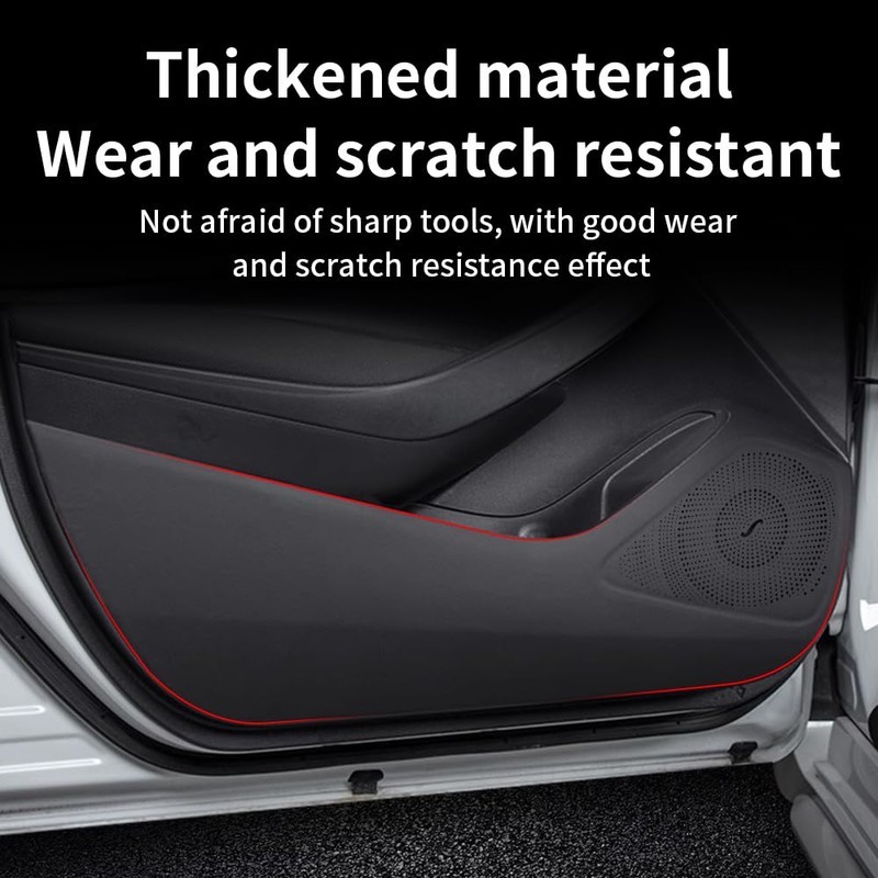 LUNQIN Car Door Anti Kick Pad for Toyota Corolla Accessories