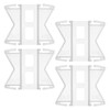 Cinnvoice 4 Pair Flexible Corner Connectors for 2 1/2'' Curtain
