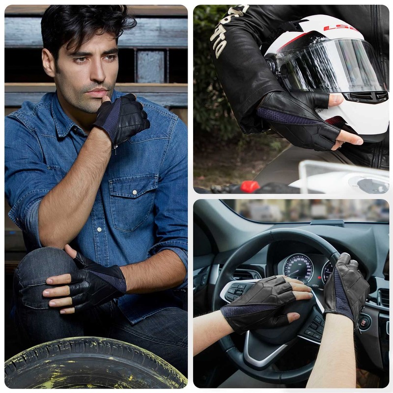 GSG SINCE 1998 Men's Driving Gloves Made of Soft Spanish