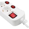 MC Power Power Power Strip with Single Switch, 6-Way, Multiple
