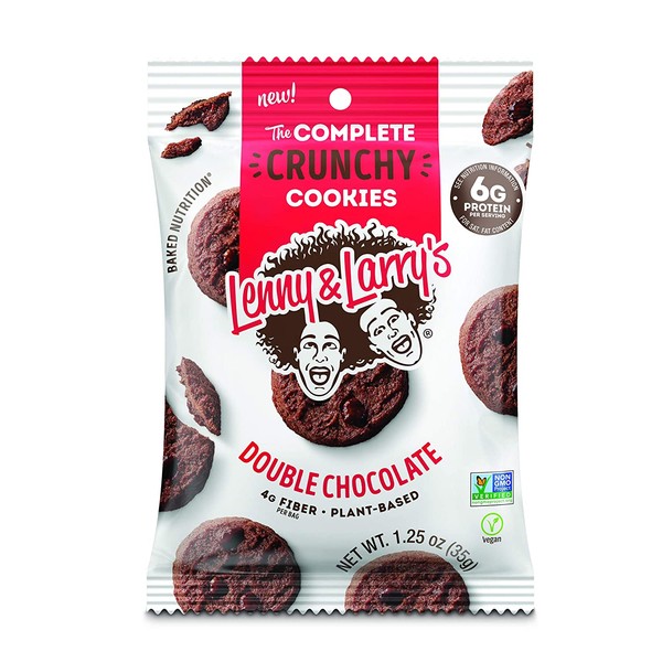 Lenny & Larry's The Complete Crunchy Cookies, Double Chocolate, 1.25 oz ( Pack of 12)