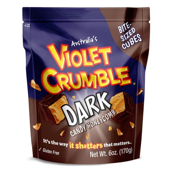 Robern Menz Violet Crumble Dark Chocolate Honeycomb Candy Chunks -
