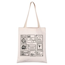 Stars H Lover Gift Gilmore TV Show Gift Gilmore Inspired Gift Gilmore G Canvas Tote Bag (Stars H tote CA)