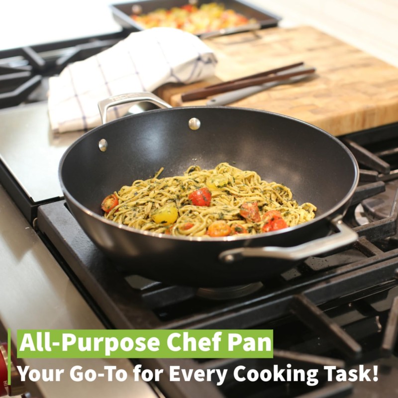 TECHEF - Onyx Collection - Nonstick Everyday Pan With Lid,