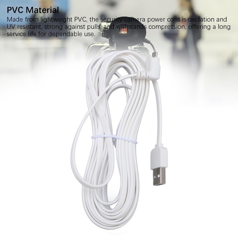 Security Camera Power Extension Cord, USB Security Camera Charging Cable,