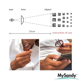 3X Magnifying Glass Portable Pocket Size with Leather Strap - Fashionable Magnifier for Reading Labels, Newspapers & Tickets (Gift Ready with Luxury Pouch) (1, Clear)