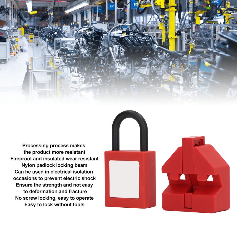 Breaker Lockout Kit Insulating Fireproof Nylon Double Pole Circuit Breaker