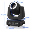 Moving Head Light, 60w Rotatable Head 8 GOBO 8 Colors