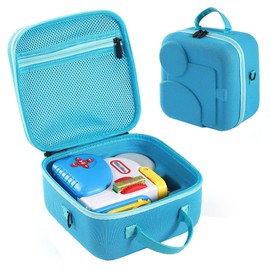 PISOSN Carrying Case Compatible with Little Tikes Story Dream Machine, Portable Storage Case for Books, Character and Other Accessories - Suitable for Travel and Home Storage (Blue)