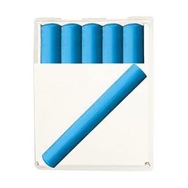 Shinwa Sokutei 74149 Construction Chalk, Blue, Pack of 10, Plastic Case Included