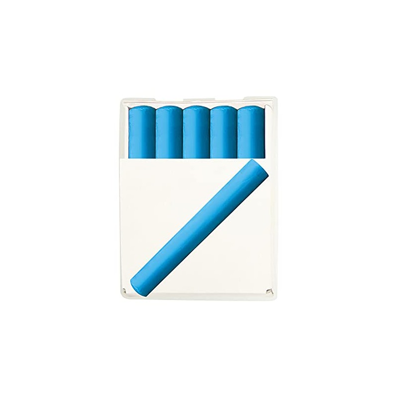 Shinwa Sokutei 74149 Construction Chalk, Blue, Pack of 10, Plastic