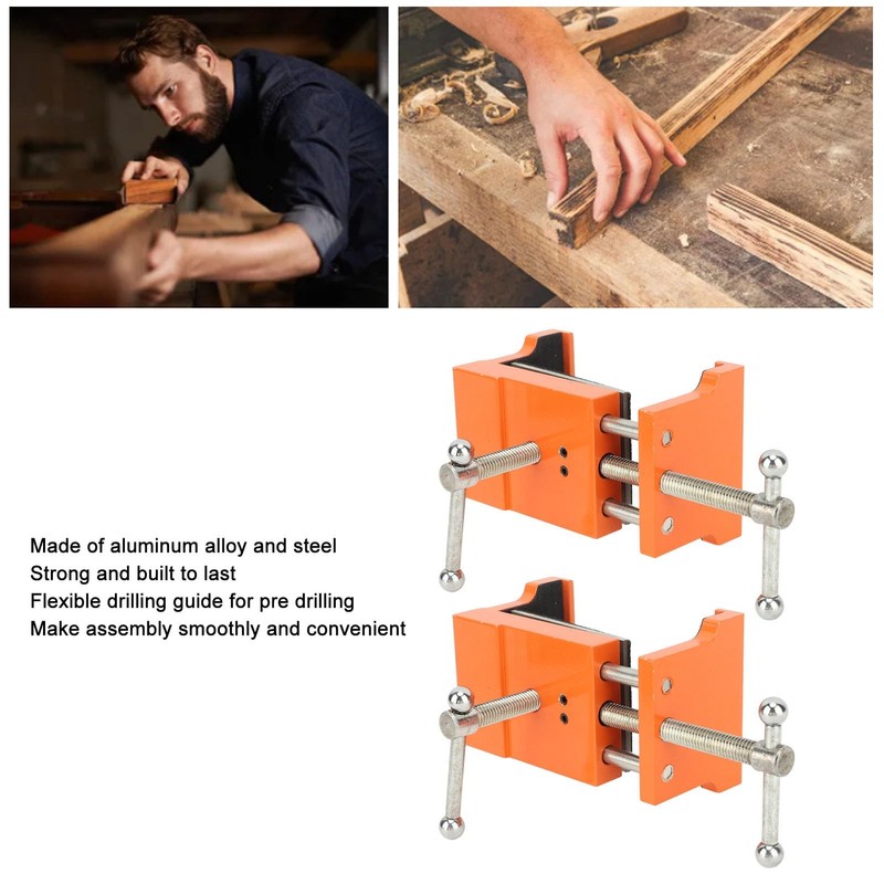 2 x Cabinet Clamp, Quick Assembly, Face Frame Clamp, Aluminium
