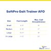 SoftPro Gait Trainer AFO- Flexible Ankle Foot Orthosis for Plantar