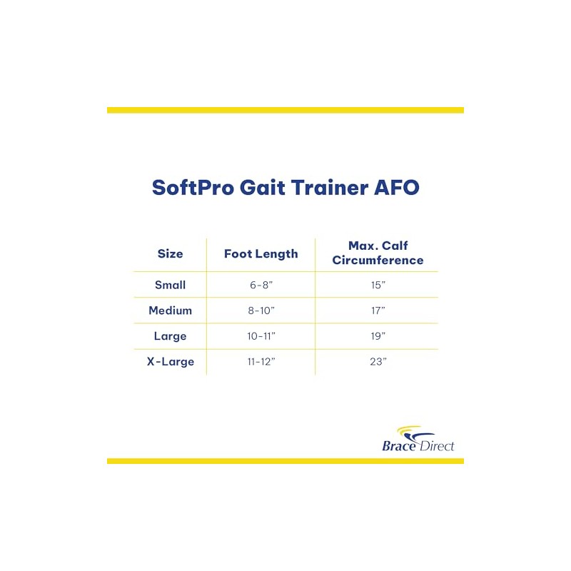 SoftPro Gait Trainer AFO- Flexible Ankle Foot Orthosis for Plantar