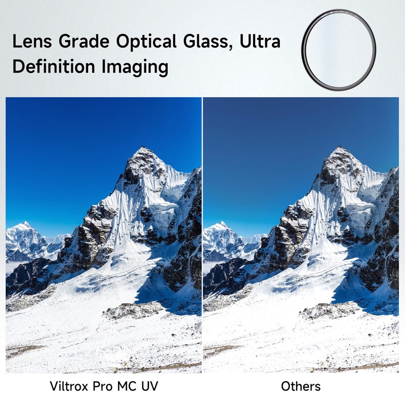 VILTROX 55mm MC UV Protection Filter 18 Multi-Layer Coatings UHD