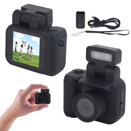 Digital Mini Thumb Camera with Flash Light, 1080P Retro with 1.44 Inch Screen, Photography Small Compact Travel