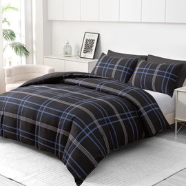 Pamposh Double Duvet Set – Brushed Microfiber Double Duvet Cover - Hypoallergenic Quilt Cover Bedding Sets 3 Pcs With Zipper Closure For All Seasons