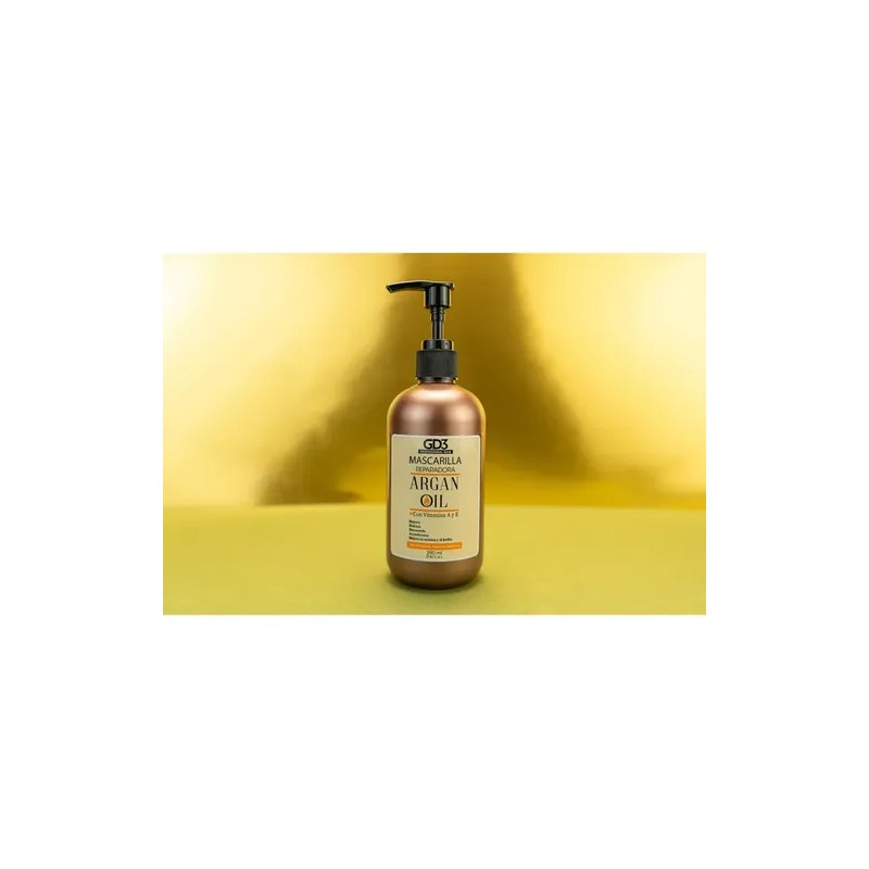 Kit Shampoo Y Mascarilla Argan Gd3 Sin Sulfatos 300 Ml