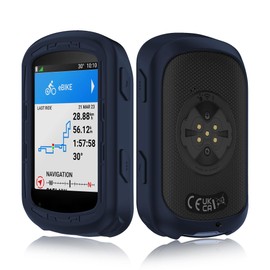 Ermorgen Silikonhülle Kompatibel für Garmin Edge 540/840 Solar Hülle, Weiche Silikonhülle All-Inclusive Stoßfester Schutz - Blau